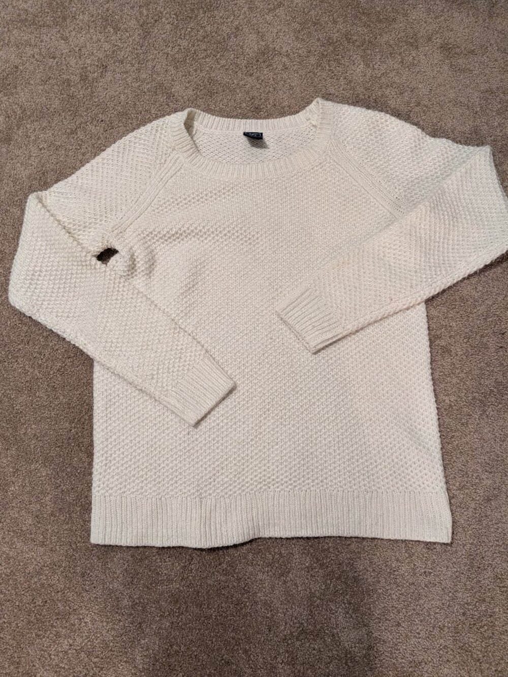 Gap Sweater Maternity Women small white Knit Pullover Preppy